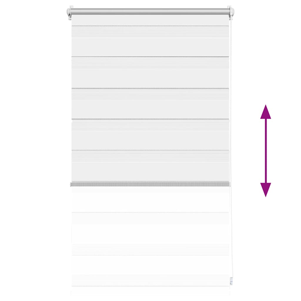 Zebra Blind 50 x 100 cm White